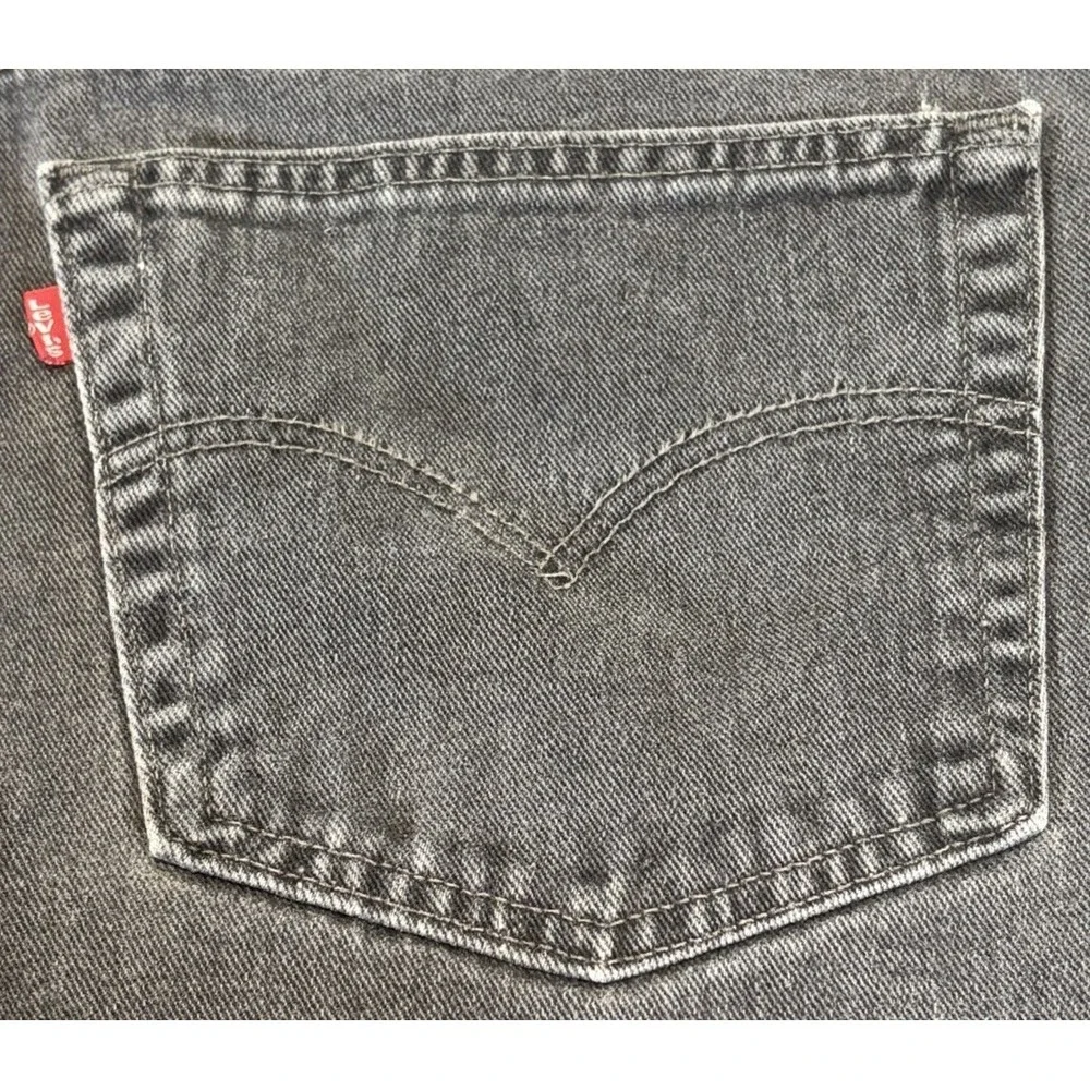Vintage Levis 550 Jeans Mens 38x34** Black Denim Relaxed Fit Tapered Faded Y2K‎
